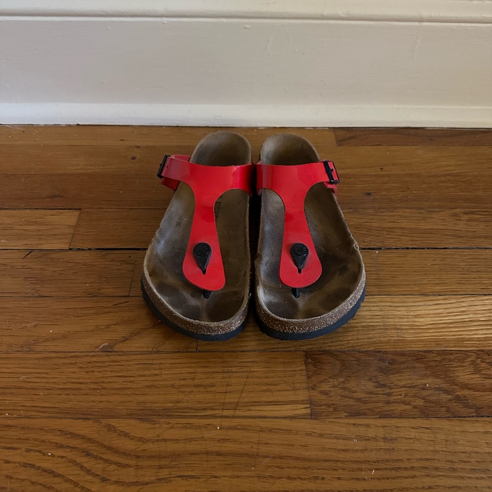 Birkenstock Gizeh Red Sandals